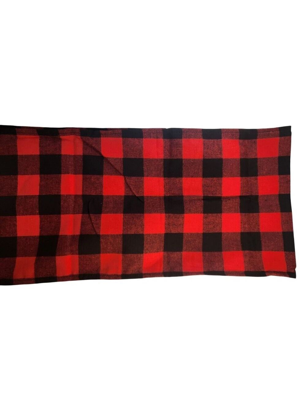 Red & Black Buffalo Plaid Cotton Table Runner 12 x 70 Inches Rustic Lodge Holida
